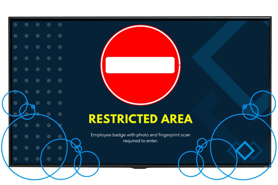restricted area screen