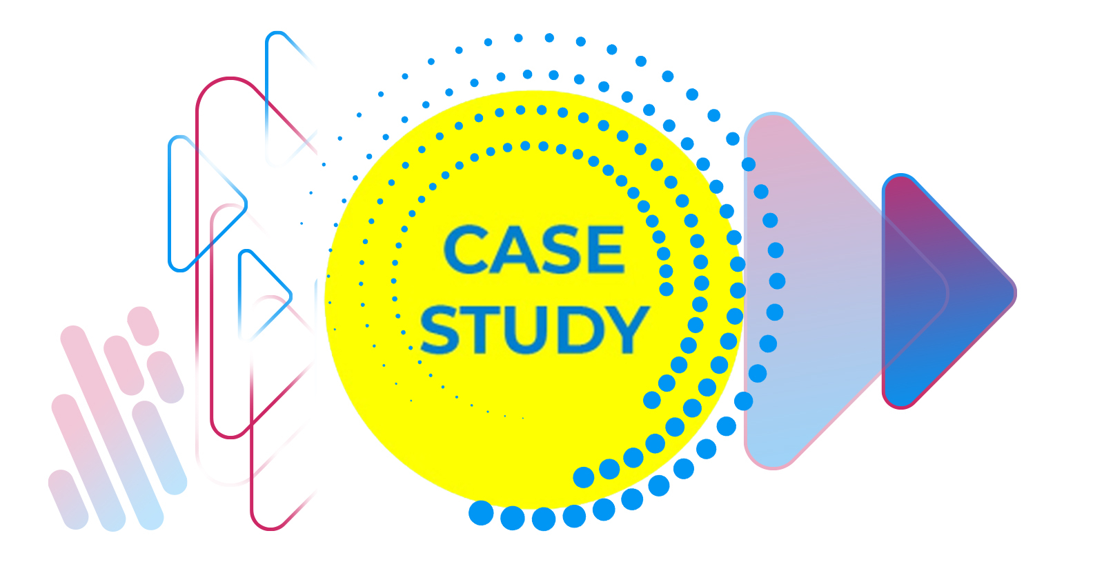 graphic announcing the Case study section of the website