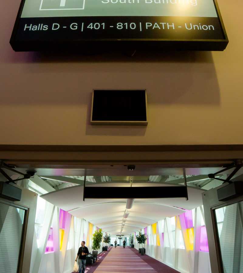 digital screen in convention centre