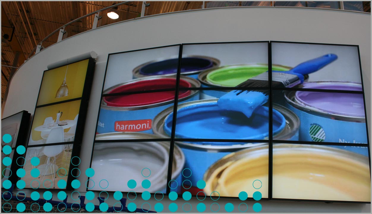 advertising video wall