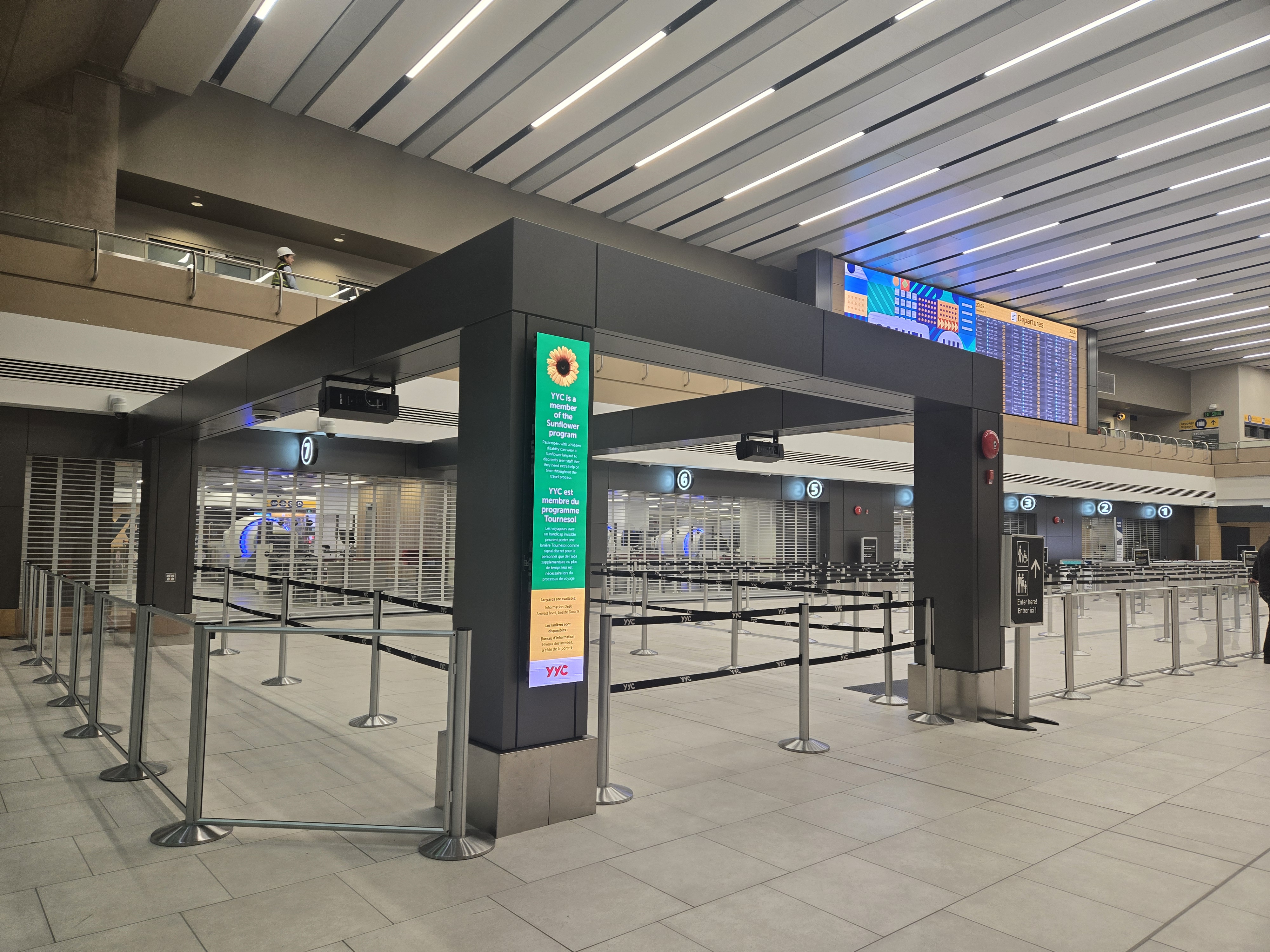 YYC Calgary Airport - accessibility screen
