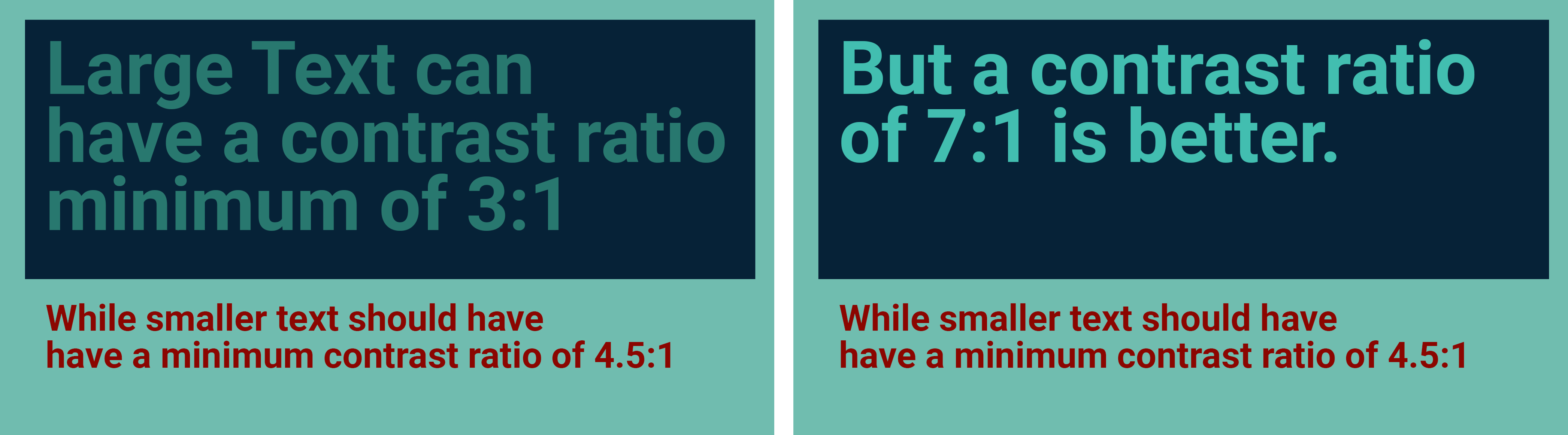 contrast comparison