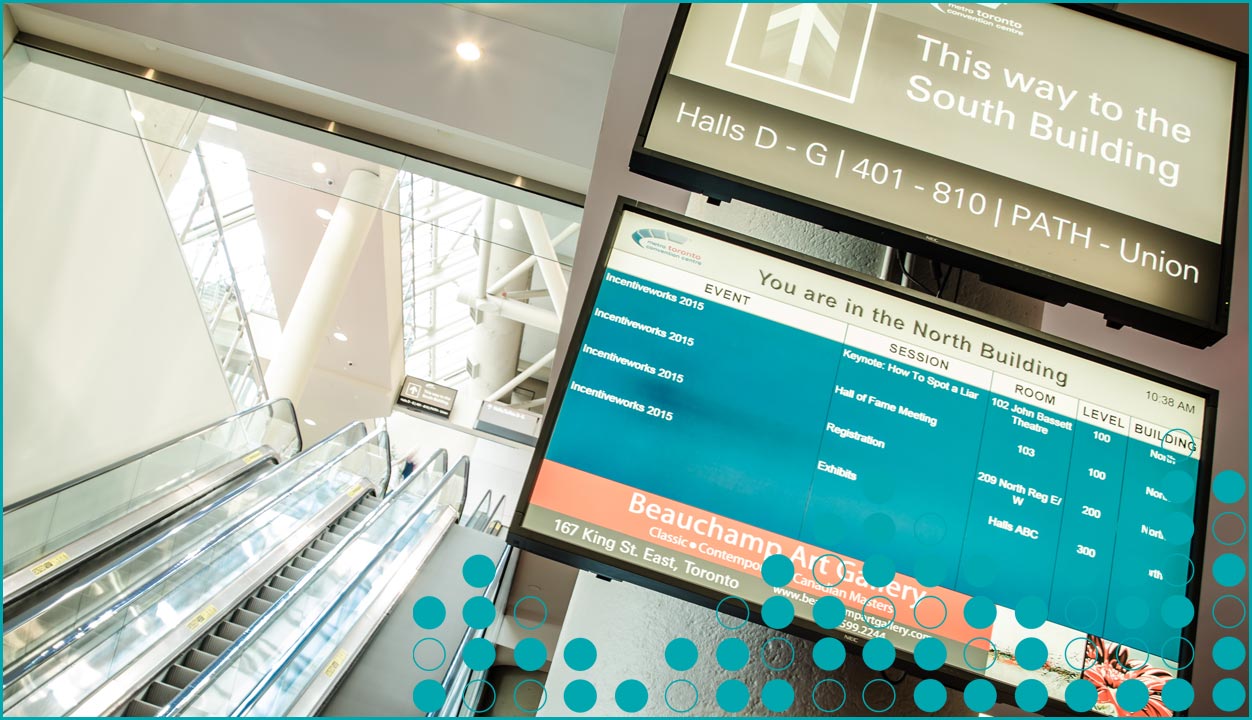 digital screen in healthcare facility