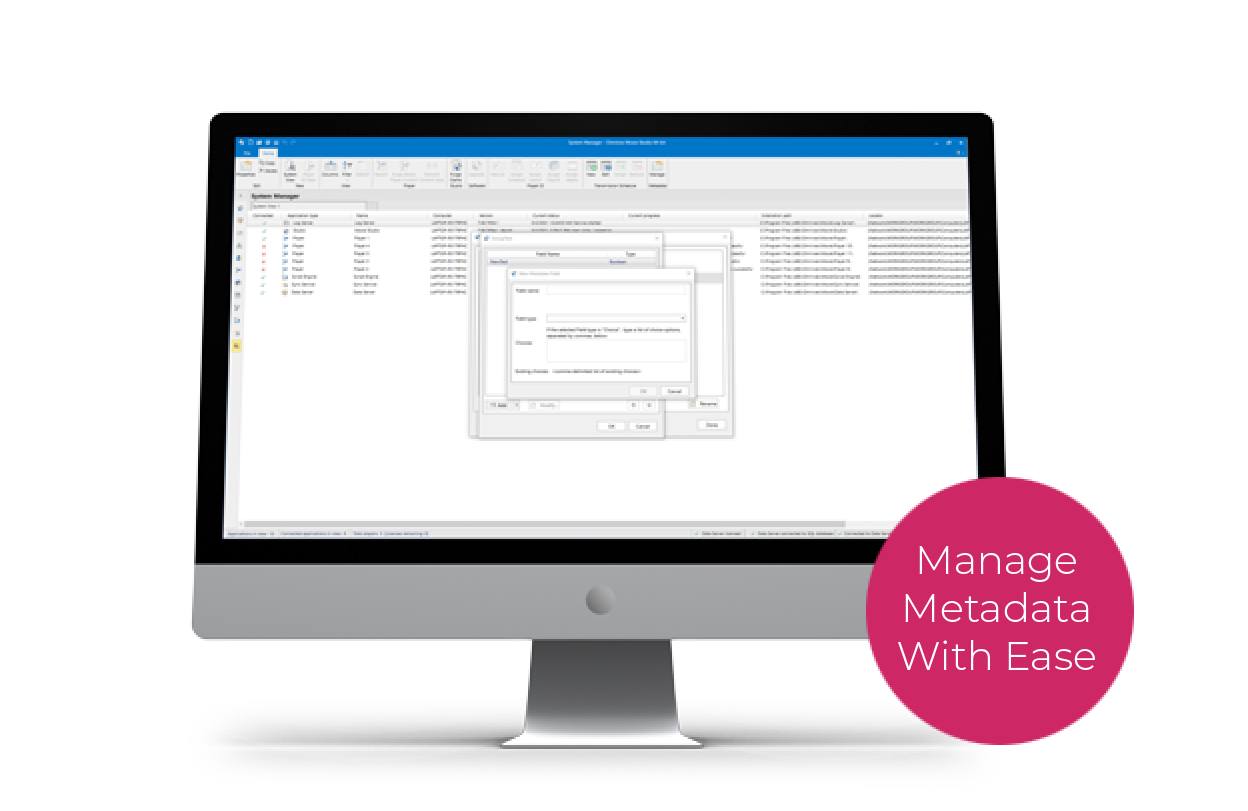 manage metadata with ease in Omnivex Moxie