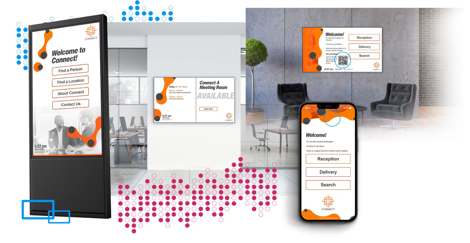 Digital Signs in Corporate Offices