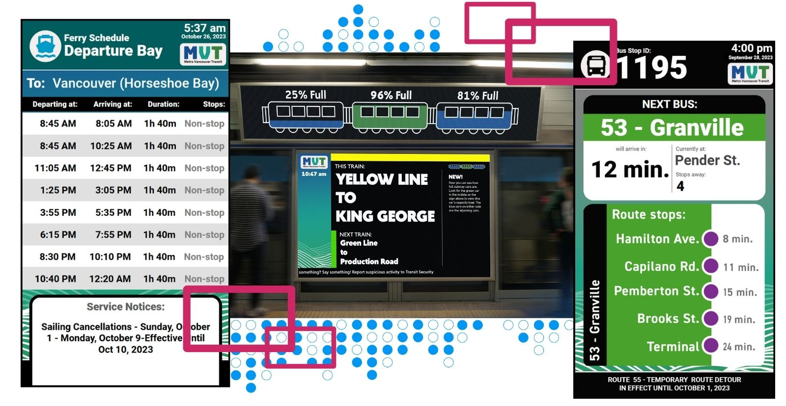 Digital Signage Solutions for Schedules