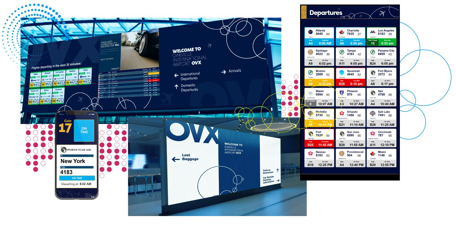 Digital Signs for Airports