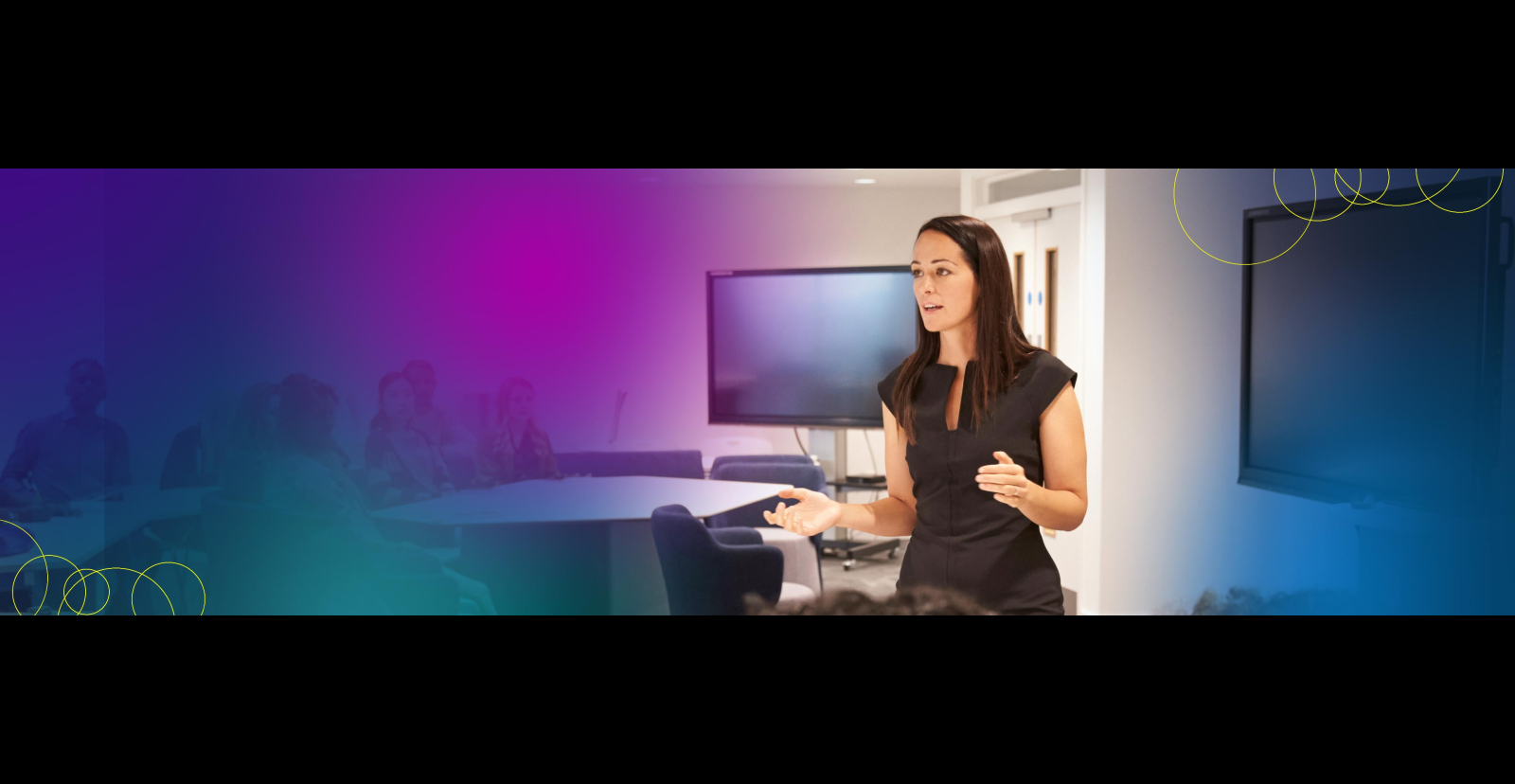 woman teaching class