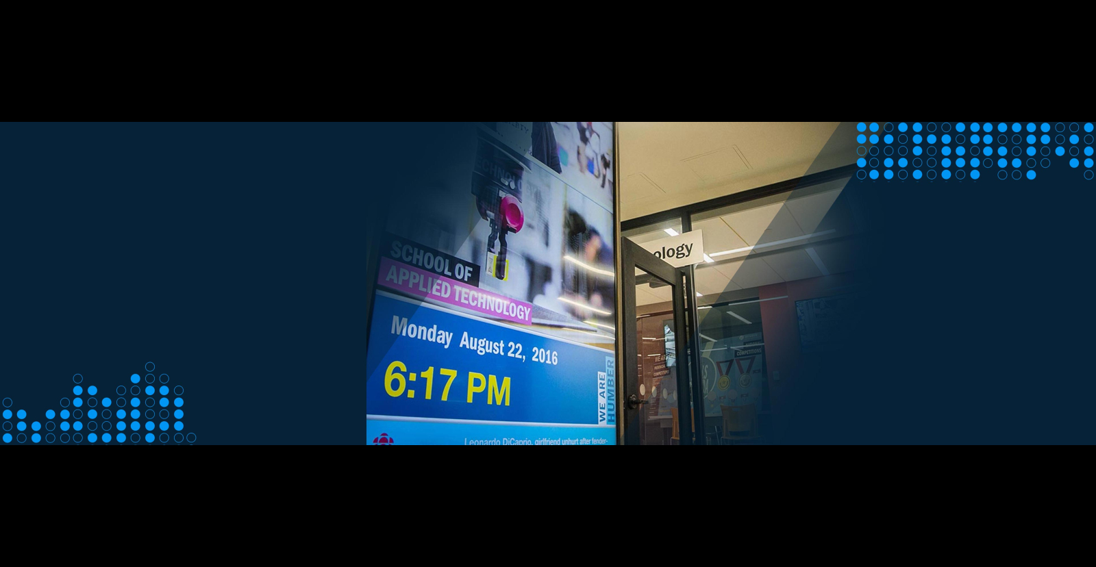 digital screen in education facility