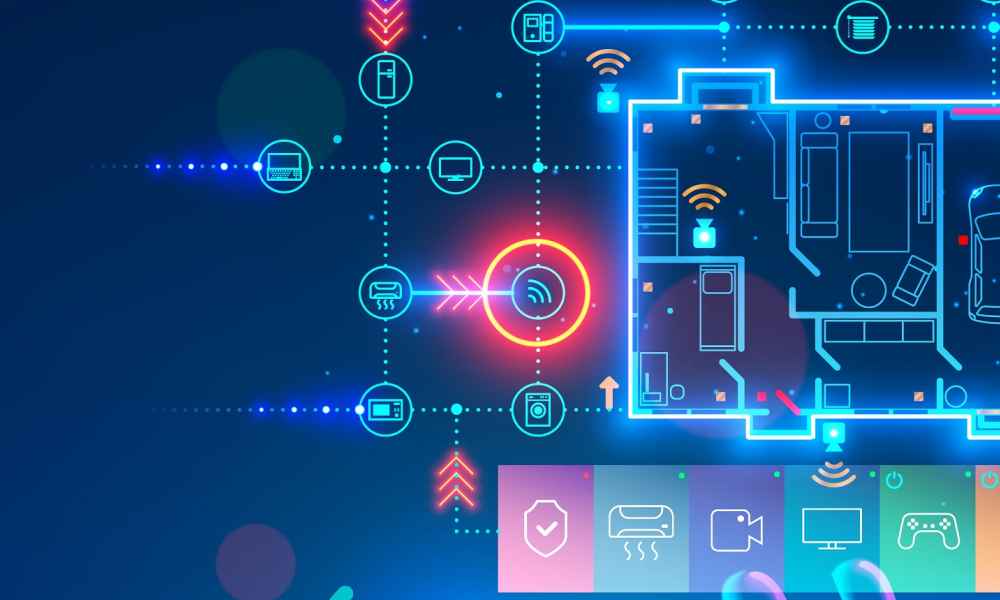 IoT and manufacturing illustration