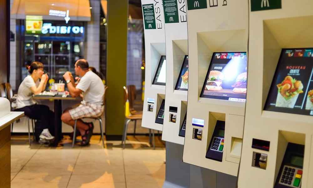 self service kiosks in restaurant
