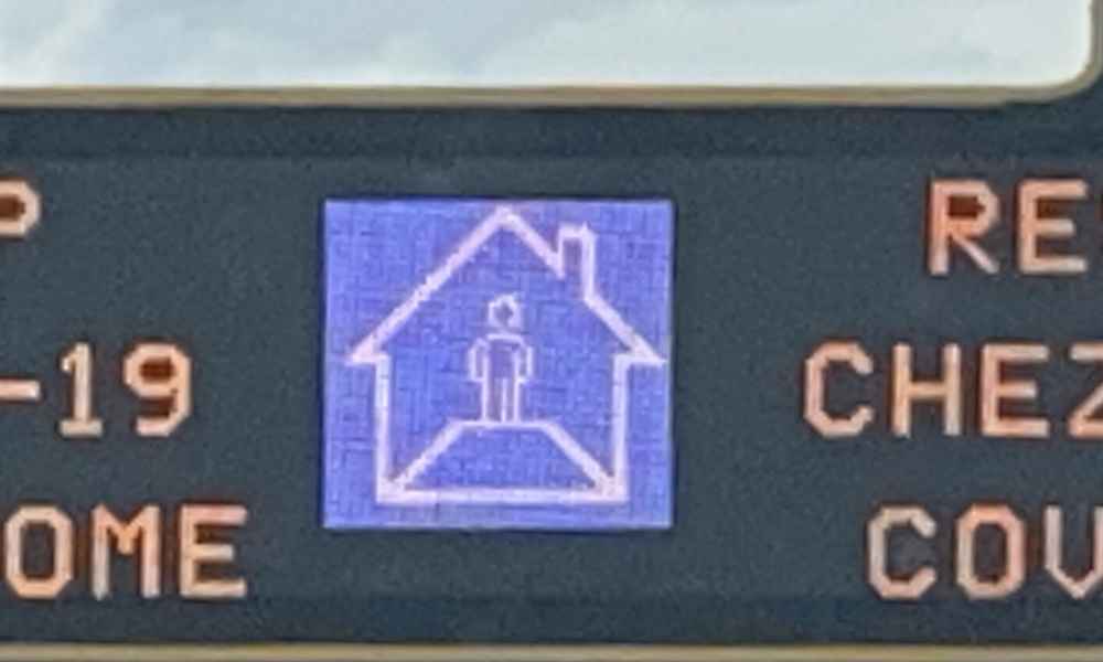 digital sign on highway