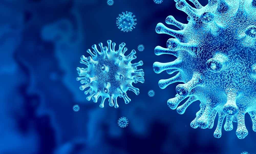 virus image representing new normal