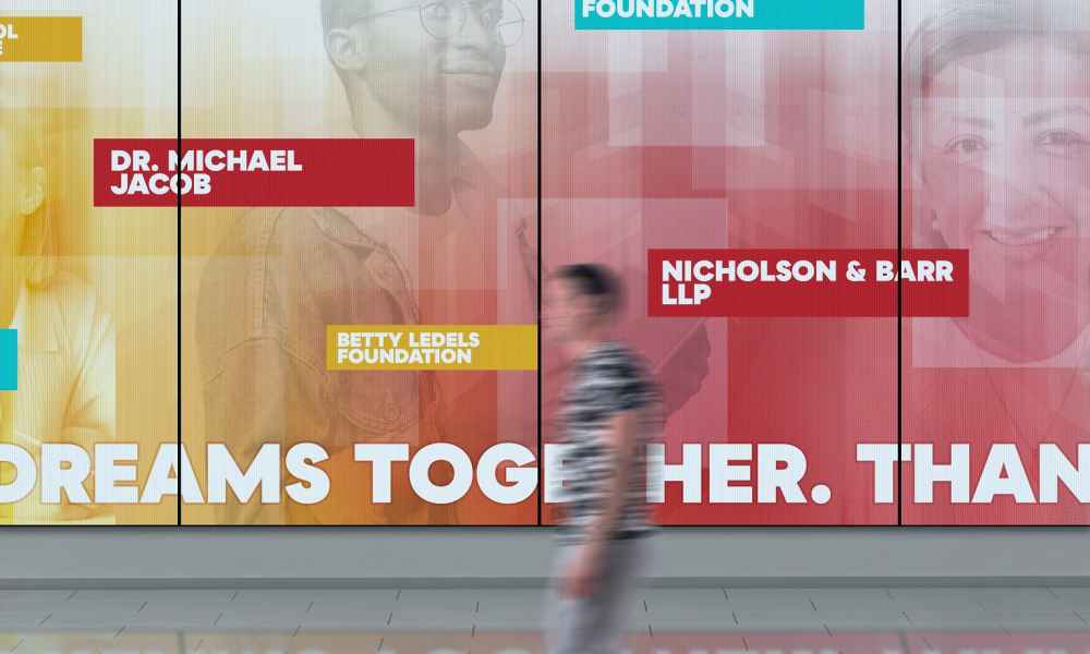 campus donor wall example
