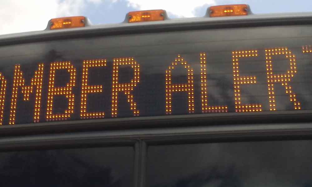 amber alert on bus