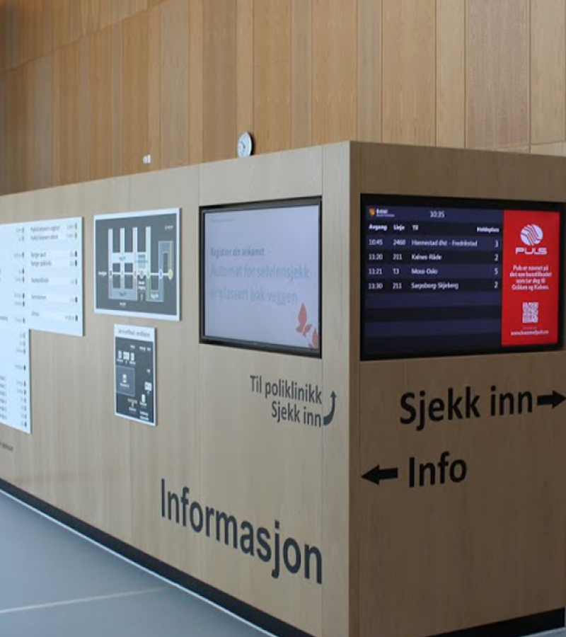 informational digital screens