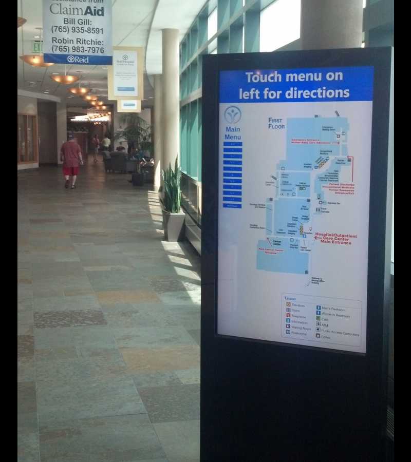 interactive wayfinding at healthcare facility