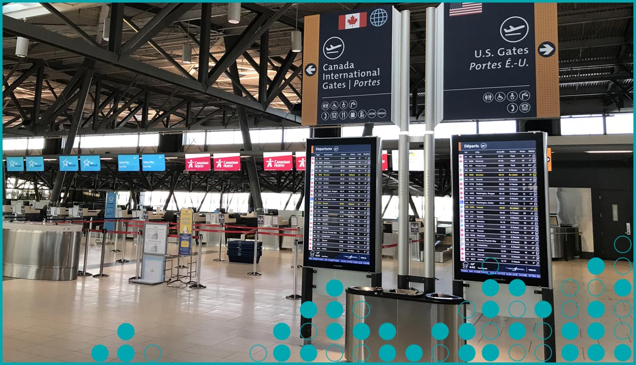 arrival and departure screens in airport